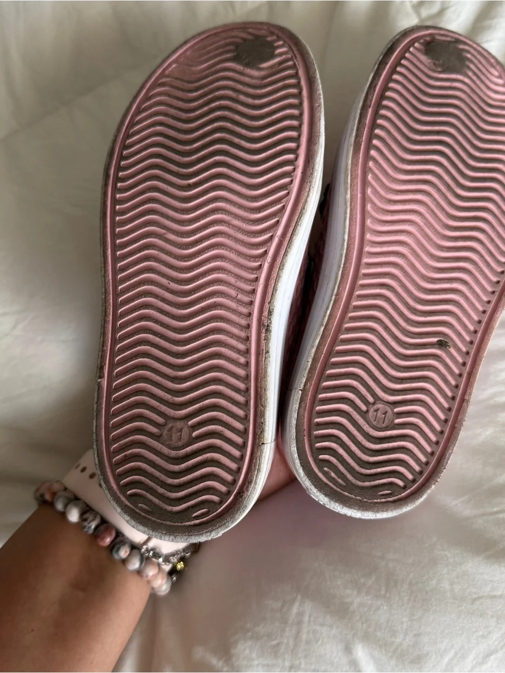 Skechers |Pink Slip-On |Kids Water Shoes with Flower & Butterflies|Girls Size 11